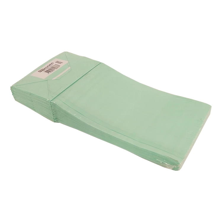 Bolsa Medoro de Papel Sobre 12.5 x 26 cm Verde Psstel Paquete x 25 Art.BFCVEPP